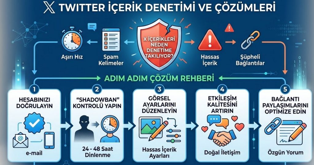 X Twitter İçeriğim Denetime Takıldı ? Nasıl Çözülür ?